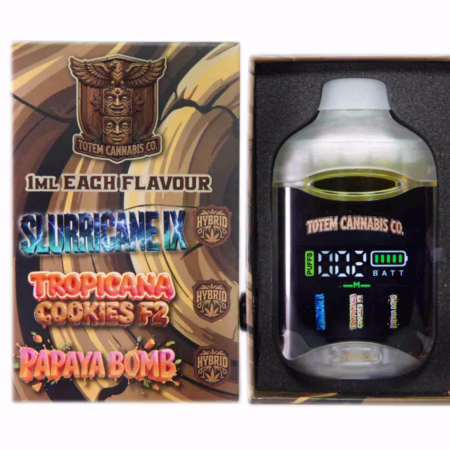 Totem Cannabis Co. Tri Chamber Vape - Slurricane + Tropicana Cookies F2 + Papaya Bomb (3 x 1 Gram)