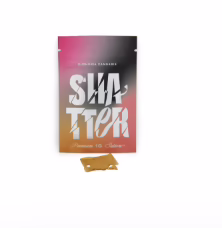 Euphoria - Sativa Shatter 1g package showcasing premium cannabis concentrate for an uplifting experience.