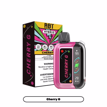 ABT Nicotine Disposable - Cherry G offers a vibrant cherry flavor in a sleek, portable design for an enjoyable vaping experience.