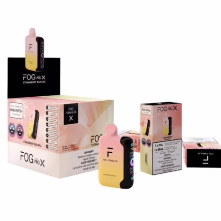 Fog Formulas Series X Nicotine Disposable - Strawberry Banana offers a sweet and fruity vaping experience with convenient portability.