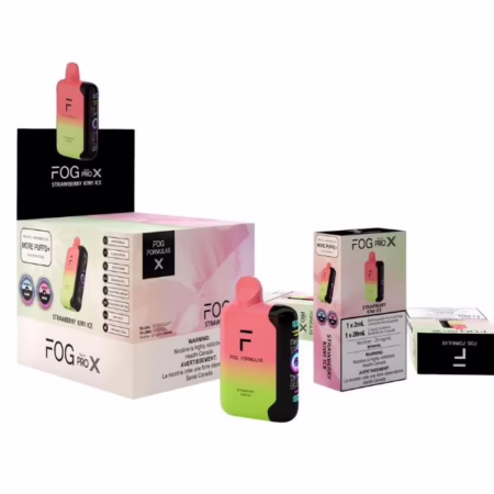 Fog Formulas Series X Nicotine Disposable - Strawberry Kiwi Ice offers a refreshing blend of strawberry and kiwi flavors in a convenient vape.