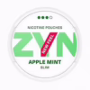 Zyn Nicotine Pouches - Apple Mint 9mg offer a refreshing flavor experience in a convenient slim pouch format.