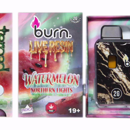 Burn Terped FSE Live Resin Disposable Pen 2g - Watermelon Northern Lights offers a flavorful and potent cannabis experience.