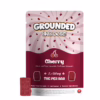 Grounded High Dose Bricks – Cherry 500mg, featuring vibrant red gummies in a sealed package, ideal for cannabis consumers.