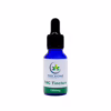 Trichome Gardens - THC Tincture 1500mg in a blue glass bottle with a dropper, designed for cannabis consumers.