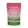 Ether Edibles - Watermelon 180mg packaging showcasing vibrant colors and THC-infused edible details.